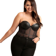 SUBBLIME - SCHWARZER BODY MIT KETTEN-HOSENTRGERN L/XL SUBBLIME BODIES