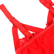 SUBBLIME - TEDDY MIT STRUMPFBAND-DETAIL BRUST ROT L/XL SUBBLIME BODIES
