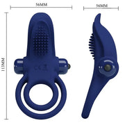 PRETTY LOVE - BRONSON DOPPELRING MIT VIBRATION BLAU PRETTY LOVE MALE