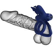 PRETTY LOVE - JAMELE DOPPELRING MIT VIBRATION & SCHMETTERLINGSTIMULATOR BLAU PRETTY LOVE MALE