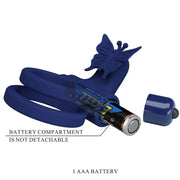 PRETTY LOVE - JAMELE DOPPELRING MIT VIBRATION & SCHMETTERLINGSTIMULATOR BLAU PRETTY LOVE MALE
