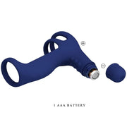 PRETTY LOVE - ELISH VIBRATIONSRING MIT VERLNGERUNG BLAU PRETTY LOVE MALE