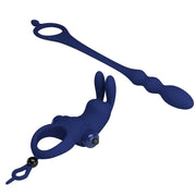 PRETTY LOVE - AYAD RABBIT VIBRATORRING MIT STECKER BLAU PRETTY LOVE MALE