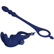 PRETTY LOVE - AYAD RABBIT VIBRATORRING MIT STECKER BLAU PRETTY LOVE MALE