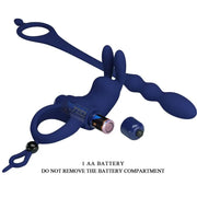 PRETTY LOVE - AYAD RABBIT VIBRATORRING MIT STECKER BLAU PRETTY LOVE MALE