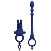 PRETTY LOVE - AYAD RABBIT VIBRATORRING MIT STECKER BLAU PRETTY LOVE MALE
