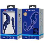 PRETTY LOVE - AYAD RABBIT VIBRATORRING MIT STECKER BLAU PRETTY LOVE MALE