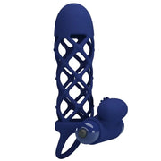 PRETTY LOVE - GIANN VIBRATORRING MIT SILIKONHÜLLE BLAU PRETTY LOVE MALE
