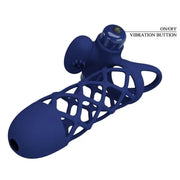 PRETTY LOVE - GIANN VIBRATORRING MIT SILIKONHÜLLE BLAU PRETTY LOVE MALE