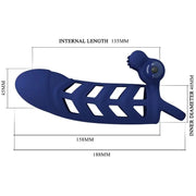 PRETTY LOVE - ALTAF VIBRATORRING MIT SILIKONHÜLLE BLAU PRETTY LOVE MALE