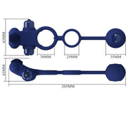 PRETTY LOVE - REMINGTON DOPPELVIBRATIONSRING MIT STECKER BLAU PRETTY LOVE MALE