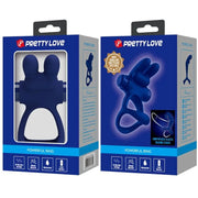 PRETTY LOVE - FRANCISCO DOPPELTER VIBRATIONSRING KANINCHEN BLAU PRETTY LOVE MALE
