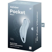 SATISFYER - POCKET PRO 1 KLITORIS-STIMULATOR HELLBLAU SATISFYER AIR PULSE