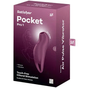 SATISFYER - POCKET PRO 1 KLITORIS-STIMULATOR GRANAT SATISFYER AIR PULSE
