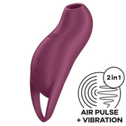 SATISFYER - POCKET PRO 1 KLITORIS-STIMULATOR GRANAT SATISFYER AIR PULSE