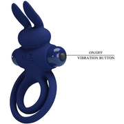 PRETTY LOVE - DAREY DOPPELTER VIBRATIONSRING KANINCHEN BLAU PRETTY LOVE MALE