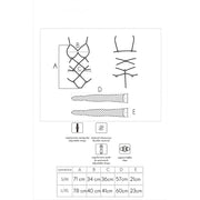 LIVCO CORSETTI FASHION - THIARA LC 20213 SET BODY + STRÜMPFE ROT L/XL LIVCO CORSETTI SETS