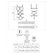 LIVCO CORSETTI FASHION - THIARA LC 20213 SET BODY + STRÜMPFE SCHWARZ L/XL LIVCO CORSETTI SETS