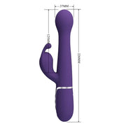 PRETTY LOVE - DEJON RABBIT VIBRATOR 3 IN 1 MULTIFUNKTIONS-LILA PRETTY LOVE FLIRTATION