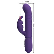 PRETTY LOVE - COALE RABBIT VIBRATOR 4 IN 1 LILA PRETTY LOVE FLIRTATION