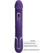 PRETTY LOVE - KAMPAS RABBIT 3 IN 1 MULTIFUNKTIONSVIBRATOR MIT ZUNGE VIOLETT PRETTY LOVE FLIRTATION
