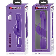 PRETTY LOVE - KAMPAS RABBIT 3 IN 1 MULTIFUNKTIONSVIBRATOR MIT ZUNGE VIOLETT PRETTY LOVE FLIRTATION