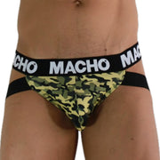 MACHO - MX28MV JOCK MILITARY GREEN S MACHO UNDERWEAR