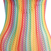SUBBLIME - 952341 REGENBOGEN-NETZ-KLEID EINE GRÖSSE SUBBLIME DRESSES