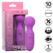 CALEXOTICS -  FIRST TIME WIEDERAUFLADBARES MASSAGERÄT 10 VIBRATIONEN LILA CALEXOTICS