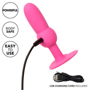 CALEXOTICS - FIRST TIME ANAL PLUG MIT PERLENSONDE 10 VIBRATIONEN ROSA CALEXOTICS