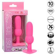 CALEXOTICS - FIRST TIME ANAL PLUG MIT PERLENSONDE 10 VIBRATIONEN ROSA CALEXOTICS