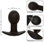 CALEXOTICS - ROCK BOTTOM ANAL PLUG 10 VIBRATIONEN SILIKON SCHWARZ CALEXOTICS