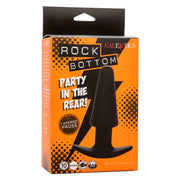 CALEXOTICS - ROCK BOTTOM TAPERED ANAL PLUG 10 VIBRACIONES SILIKON SCHWARZ CALEXOTICS