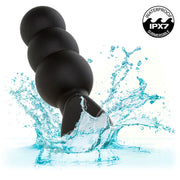 CALEXOTICS - ROCK BOTTOM ANAL PLUG MIT PERLEN 10 VIBRATIONEN SILIKON SCHWARZ CALEXOTICS