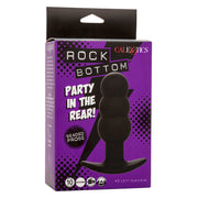 CALEXOTICS - ROCK BOTTOM ANAL PLUG MIT PERLEN 10 VIBRATIONEN SILIKON SCHWARZ CALEXOTICS