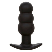 CALEXOTICS - ROCK BOTTOM ANAL PLUG MIT PERLEN 10 VIBRATIONEN SILIKON SCHWARZ CALEXOTICS