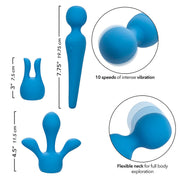 CALEXOTICS - COUTURE KIT VIBRATORSTAB 10 VIBRATIONEN BLAU CALEXOTICS