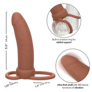 CALEXOTICS - MAXX THICK DUAL PENETRATOR 10 VIBRATIONEN BRAUN CALEXOTICS