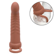 CALEXOTICS - MAXX RIBBED DUAL PENETRATOR 10 VIBRATIONEN BRAUN CALEXOTICS