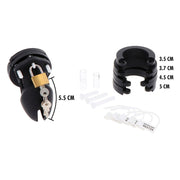 HIDDEN DESIRE - EXTREME KEUSCHHEITSPUMPENKÄFIG AUS SILIKON GRÖSSE S SCHWARZ HIDDEN DESIRE