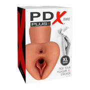 PDX PLUS - PICK YOUR PLEASURE  XL REALISTISCHER STROKER BRAUN PDX PLUS+