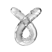 KING COCK - DOUBLE TROUBLE DOPPELDILDO 46 CM KLAR KING COCK