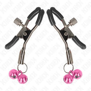 KINK - DOPPELGLÖCKCHEN-NIPPELKLAMMER ROSA 6 CM KINK NIPPLE GRIP