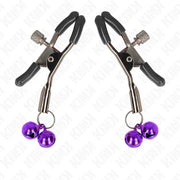 KINK - DOPPELGLOCKEN-NIPPELKLAMMEREI LILA 6 CM KINK NIPPLE GRIP