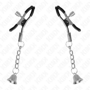 KINK - SILBERNE NIPPELKLEMMEN MIT GLOCKENANHÄNGER 6 CM KINK NIPPLE GRIP
