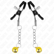 KINK - GOLDENE JINGLE BELL ANHÄNGER-NIPPELKLAMMERN 6 CM KINK NIPPLE GRIP