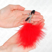 KINK - FEDERNIPPENKLEMME ROT 7 CM KINK NIPPLE GRIP