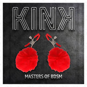 KINK - KUNSTFELLBALL-NIPPELKLAMMER ROT 6 CM KINK NIPPLE GRIP