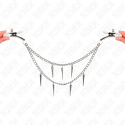 KINK - NIPPELKLEMMEN MIT SPIKES KETTEN 30 CM KINK NIPPLE GRIP