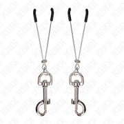 KINK - DÜNNE HAKEN-NIPPELKLAMMERE SILBER 7 CM KINK NIPPLE GRIP